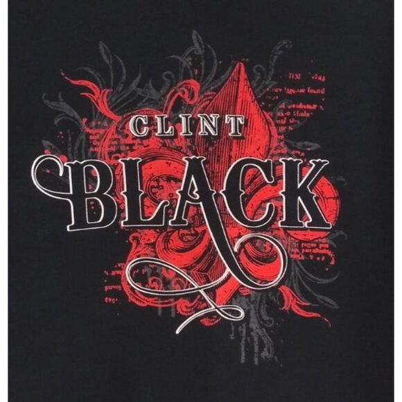Gildan Clint Black Concert Tour Graphic T-Shirt Unisex Size XL - Picture 2 of 6